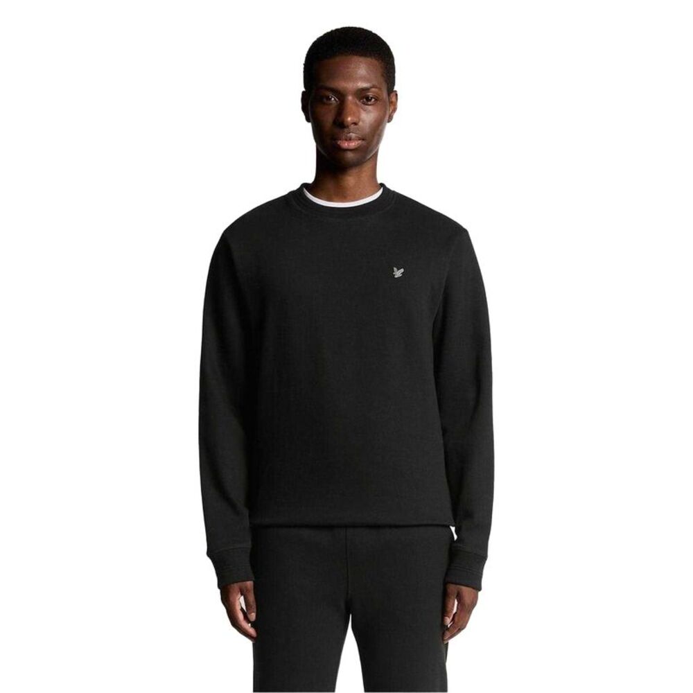 Lyle & Scott Mens Embroidered Logo Cotton Sweatshirt / Lacquer